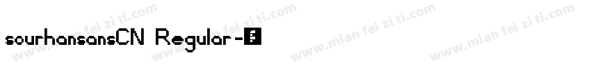sourhansansCN Regular字体转换